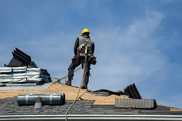 Professional Roofing technician working in Crown City, OH